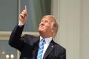 Of course Trump looked directly at the eclipse without glasses