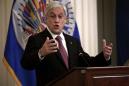 Piñera dice que una intervención militar "no es una buena opción" para Venezuela