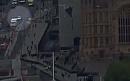 Rooftop footage shows car mowing down cyclists and pedestrians before crashing into Parliament barrier