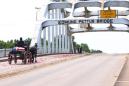Watch John Lewis' casket travel over famed Selma bridge
