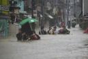 Typhoon causes major flooding in Philippine capital