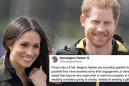 Prince Harry and Meghan Markle want people to donate to charity rather than sending wedding gifts