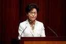Hong Kong leader says Asian financial hub faces 'grave' challenges