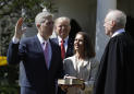 The Latest: With Gorsuch, high court takes conservative tilt