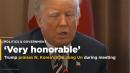 In big shift, Trump assesses Kim Jong Un as 'very honorable'
