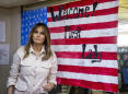First lady on secret trip to visit injured service members