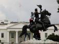 Four men were charged for trying to tear down a statue of President Andrew Jackson near the White House