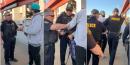 A black man was put in handcuffs after a police officer stopped him on a train platform because he was eating