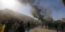 Protesters stormed the US Embassy in Baghdad and torched parts of it on New Year's Eve