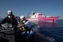 Italy sends help to Banksy's overloaded migrant rescue boat