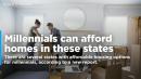 Millennials can afford to buy a home in these states
