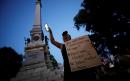 North Carolina protesters tear down  Confederate statue and hang it by the neck from a post