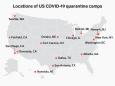 The US military has set up 15 coronavirus quarantine camps on its bases, and 600 citizens are still isolated there