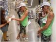 A woman claiming to be from the 'Freedom To Breathe Agency' filmed telling a grocery employee that she could face legal action for making people wear face masks