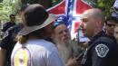 Protesters clash at rally over Silent Sam statue