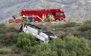 3 dead, 18 injured after charter bus rolls off highway in Southern California