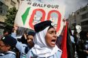 Thousands of Palestinians protest on Balfour Declaration centenary