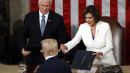 At State of the Union, Trump declines to shake hands with Pelosi