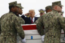 Trump salutes remains of 4 Americans killed in Syria attack